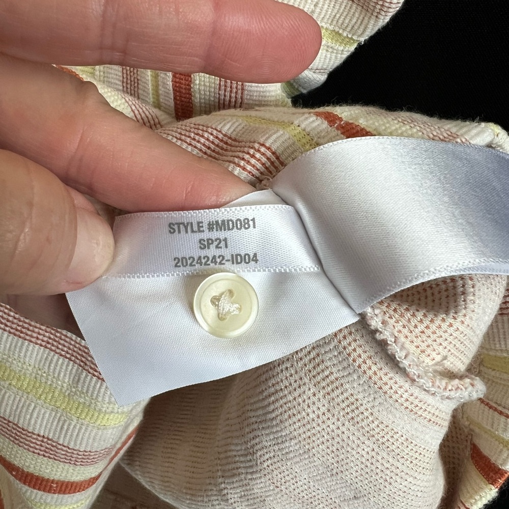 SOLD👚 Madewell Striped Flutter Sleeve Top – Women’s Small - Picture 9 of 11